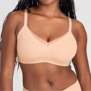 Honeylove Crossover Supportive Bra in Nude 3X+